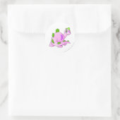 Sticker Rond Chomby rose (Sac)