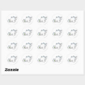 Sticker Rond Chomby White (Feuille)