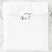Sticker Rond Chomby White (Sac)