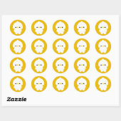 Sticker Rond Chonky Duck (Feuille)