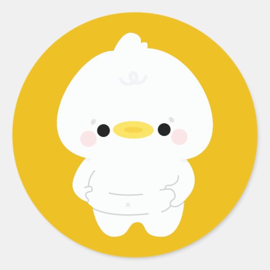 Sticker Rond Chonky Duck (Devant)