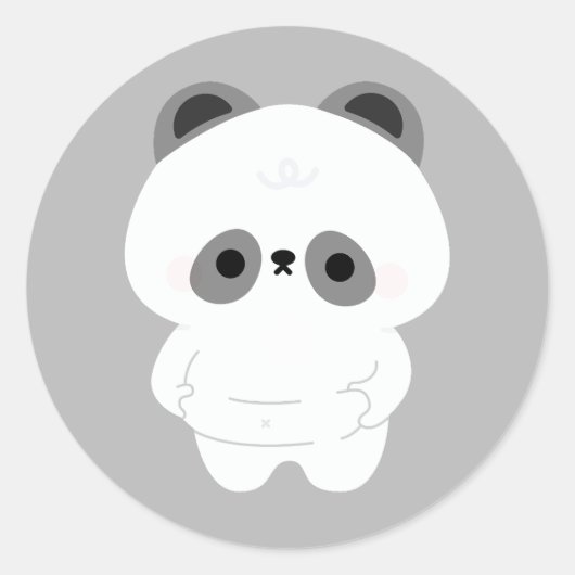 Sticker Rond Chonky Panda (Devant)