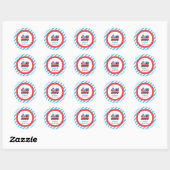 Sticker Rond Choo Choo Train Décor fête d'anniversaire (Feuille)