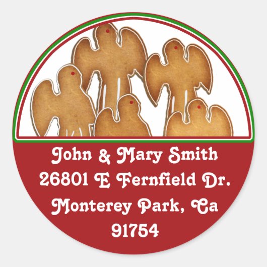 Sticker Rond Chorale Angel Cookie (Devant)