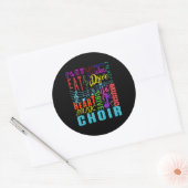 Sticker Rond Chorale Chorus Choral Music Conducteur Cadeau (Enveloppe)
