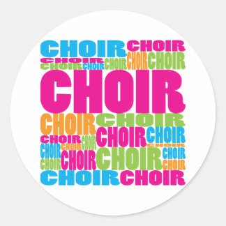 Sticker Rond Chorale colorée
