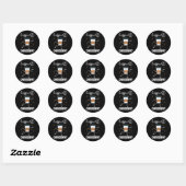Sticker Rond Chorégraphe dansant Danse Enseignant Chorégraphie (Feuille)
