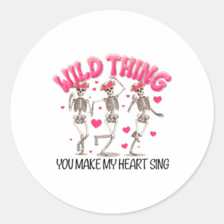 Sticker Rond Chose sauvage Vous Faites Chanter Mon Coeur Squele