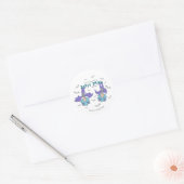 Sticker Rond Chose Un Chose Deux Espèce de Truc Fêlé (Enveloppe)