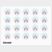 Sticker Rond Chose Une Chose Deux C'est Les Petites Choses ! (Feuille)