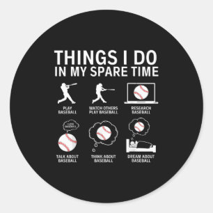 Sticker Rond Choses que je fais pendant mon temps libre joueur