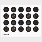Sticker Rond Choses Temps Libre Élan Cerf (Feuille)