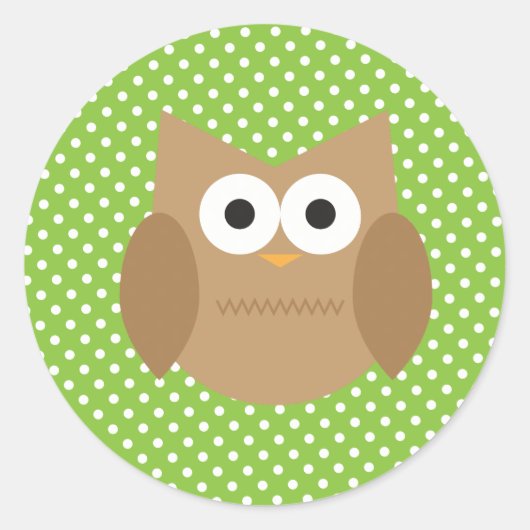 Sticker Rond Chouette (Devant)