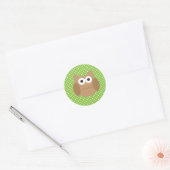 Sticker Rond Chouette (Enveloppe)