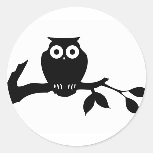 Sticker Rond chouette (Devant)