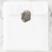 Sticker Rond Chouette Brown (Sac)