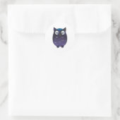 Sticker Rond Chouette couchée (Sac)