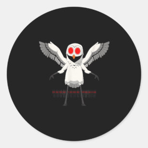 Sticker Rond Chouette dans la forêt enfants 99 nuits Halloween