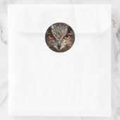 Sticker Rond chouette fascinante (Sac)