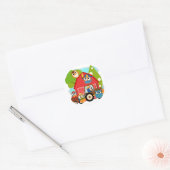 Sticker Rond Chouettes (Enveloppe)