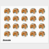 Sticker Rond Chow (Feuille)