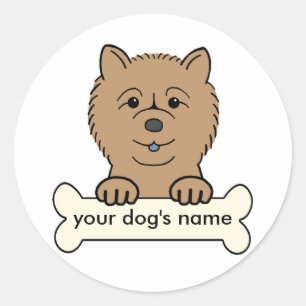 Sticker Rond Chow Chow personnalisé
