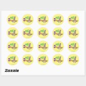 Sticker Rond Chowder et Shnitzel (Feuille)