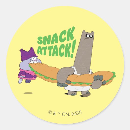 Sticker Rond Chowder et Shnitzel (Devant)