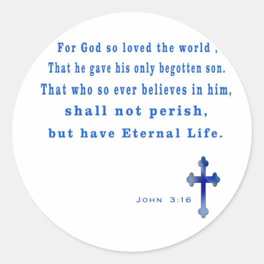 Sticker Rond chrétien (Devant)