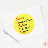 Sticker Rond chrétien (Enveloppe)