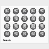 Sticker Rond Chrétien Et Tatoué (Feuille)