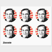 Sticker Rond CHRIS CHRISTIE PORTRAIT -.png (Feuille)