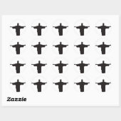 Sticker Rond Christ (Feuille)