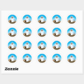 Sticker Rond Christ ressuscité (Feuille)