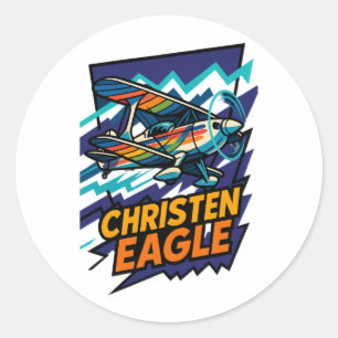 Sticker Rond Christen Eagle