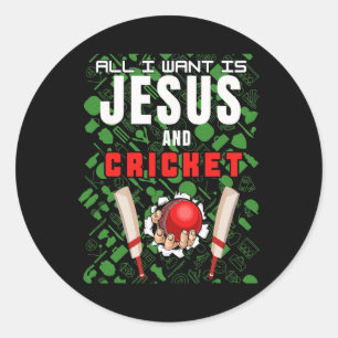 Sticker Rond Christian Cricketeur Citation Drôle Tout Ce Que Je