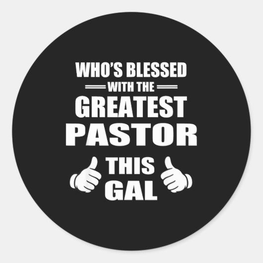 Sticker Rond Christian Faith Church Fellowship Congregation Pas (Devant)