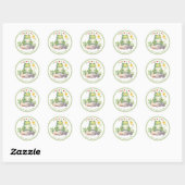 Sticker Rond Christian FROG Acronyme floral (Feuille)