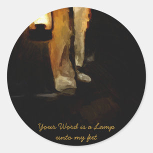 Sticker Rond Christian Inspiration Bible Verse Encouragement