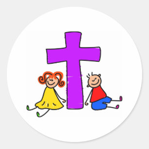 Sticker Rond Christian Kids