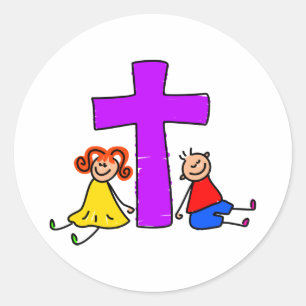 Sticker Rond Christian Kids