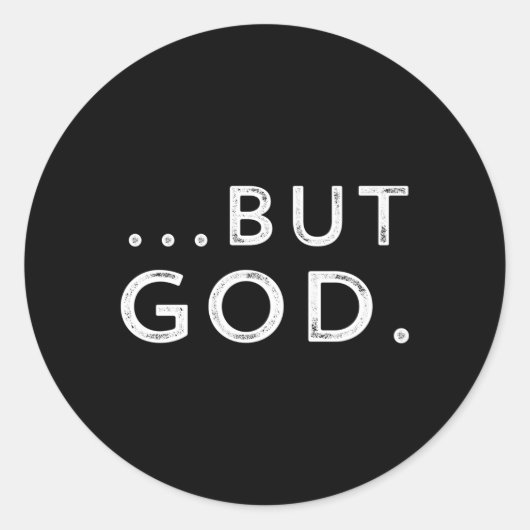 Sticker Rond Christian Mais Dieu Inspirational John 316 (Devant)