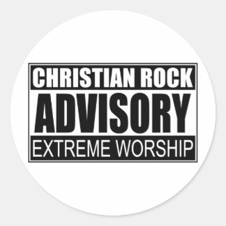 Sticker Rond Christian Rock Advisory...