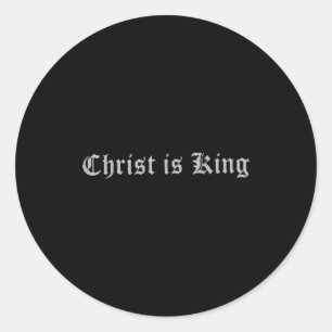 Sticker Rond Christianisme christianisme christ est roi jésus c
