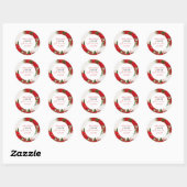 Sticker Rond Christmas baby shower festive   (Feuille)