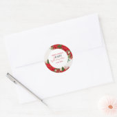 Sticker Rond Christmas baby shower festive   (Enveloppe)