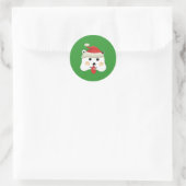 Sticker Rond Christmas Bear (Sac)