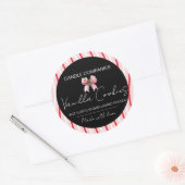 Sticker Rond Christmas Bow Candle Maker Business (Enveloppe)