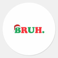 Christmas Bruh Funny Dire Mème Noël Famille Hommes