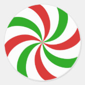 Sticker Rond Christmas candy (Devant)